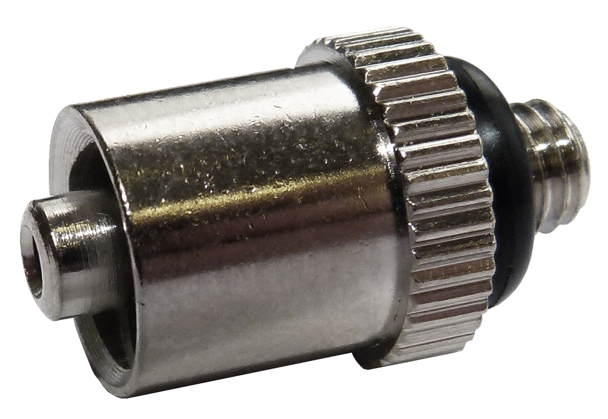0001019 Dosiernadel Adapter mit O Ring Schwarz