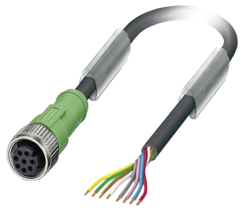 0006996 Sensor Kabel M12x1 8 polig Buchse offen L 1 5 m