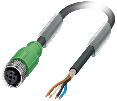 0008469 Kabel 4 polig Stecker M12 L10m