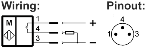 Verkabelung 0016717 Magnetfeldsensor