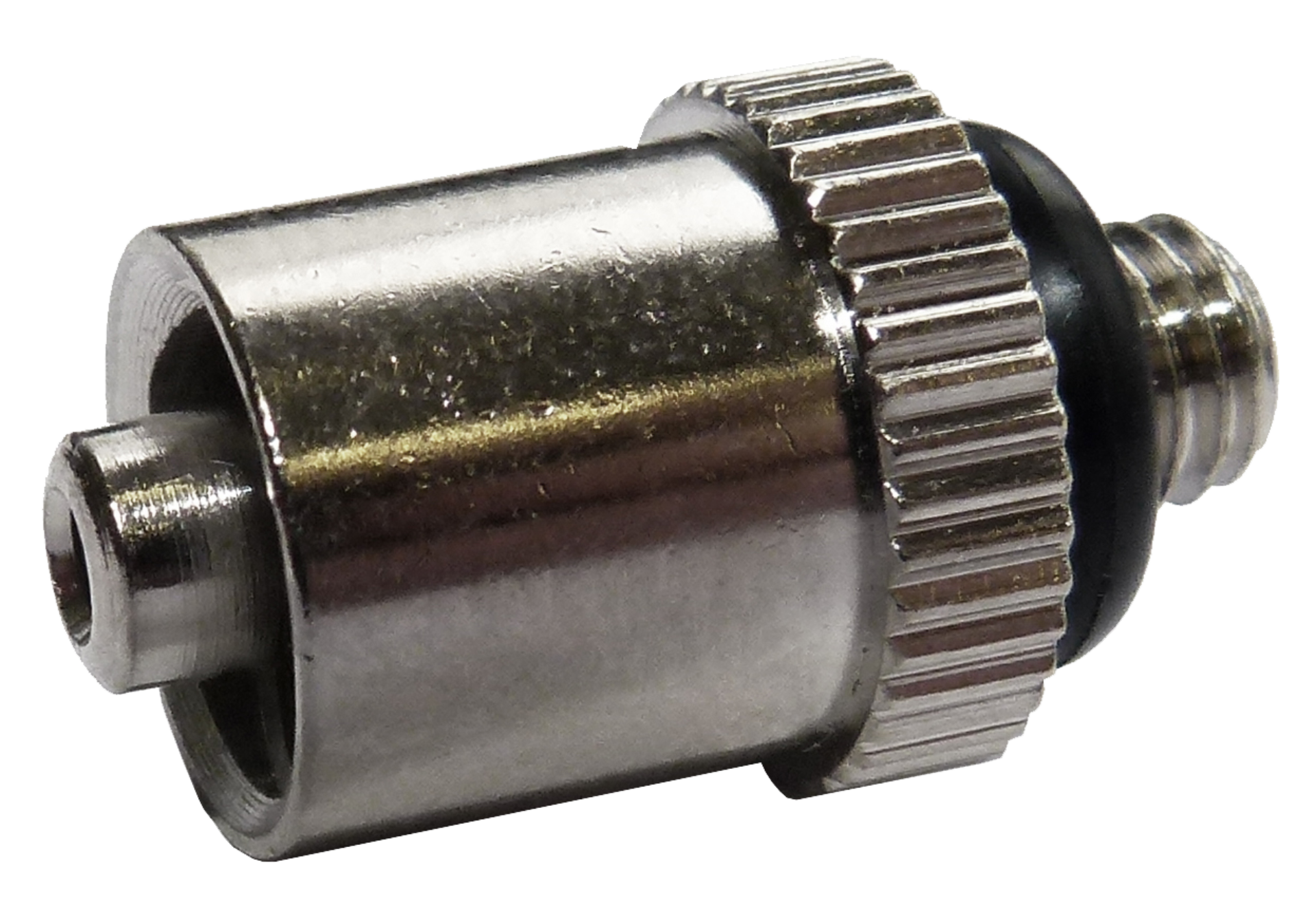 0001019 Dosiernadel Adapter mit O Ring Schwarz